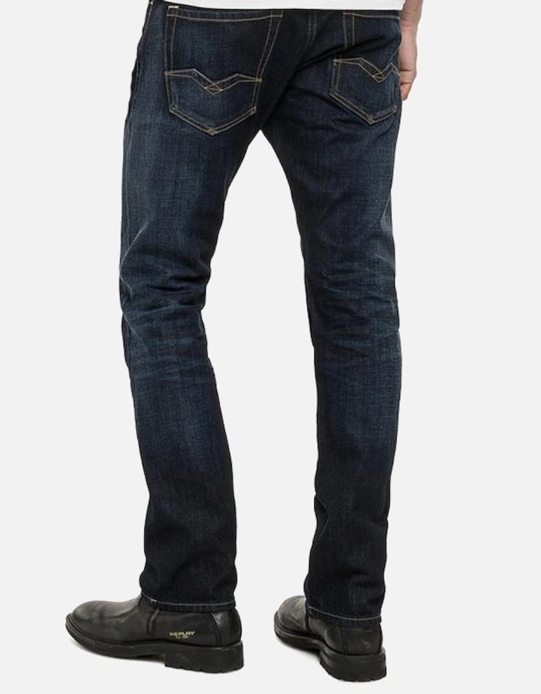 Waitom Regular Slim-Fit Jeans - Medium Wash-Deep Blue