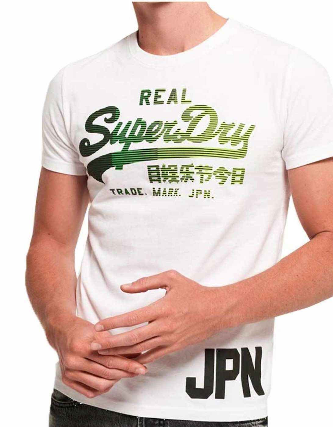Men's Superdry Mens Vintage Logo 1st t-shirt - Optic White- [Size: S only]