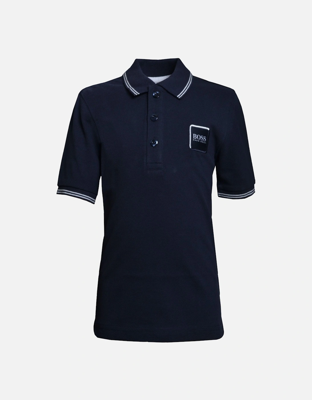 Hugo Boss Kids Navy Short Sleeve Polo Shirt - Blue/Dark (Shade)/Navy