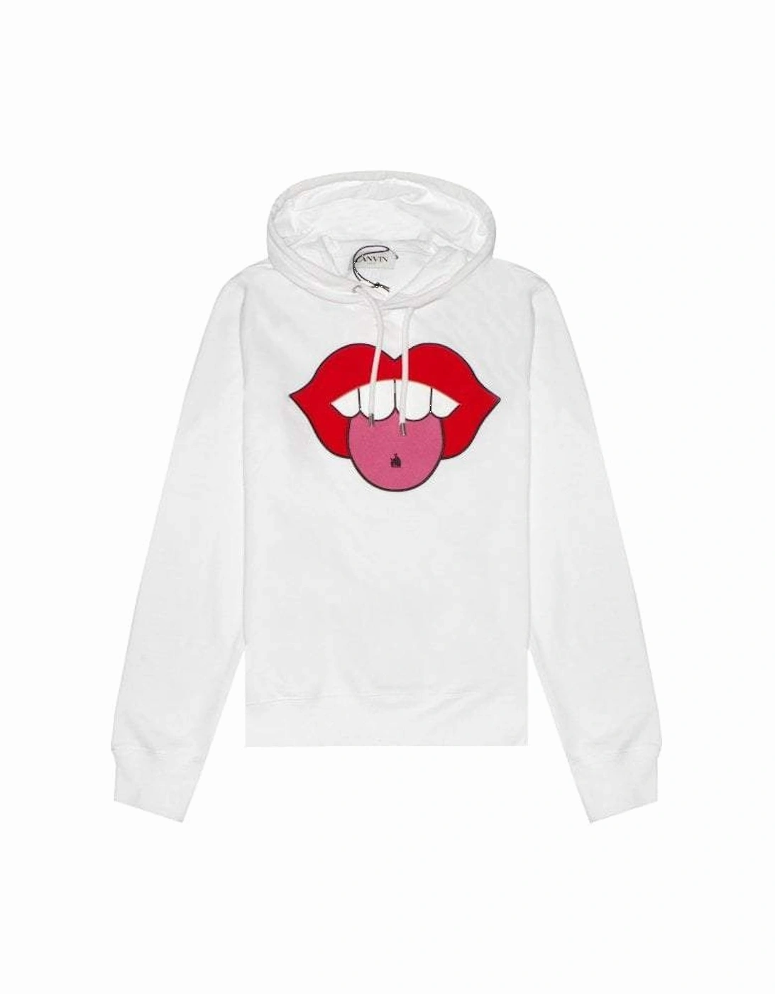 Men's Mouth Art Piece Hoodie White, 4 of 3