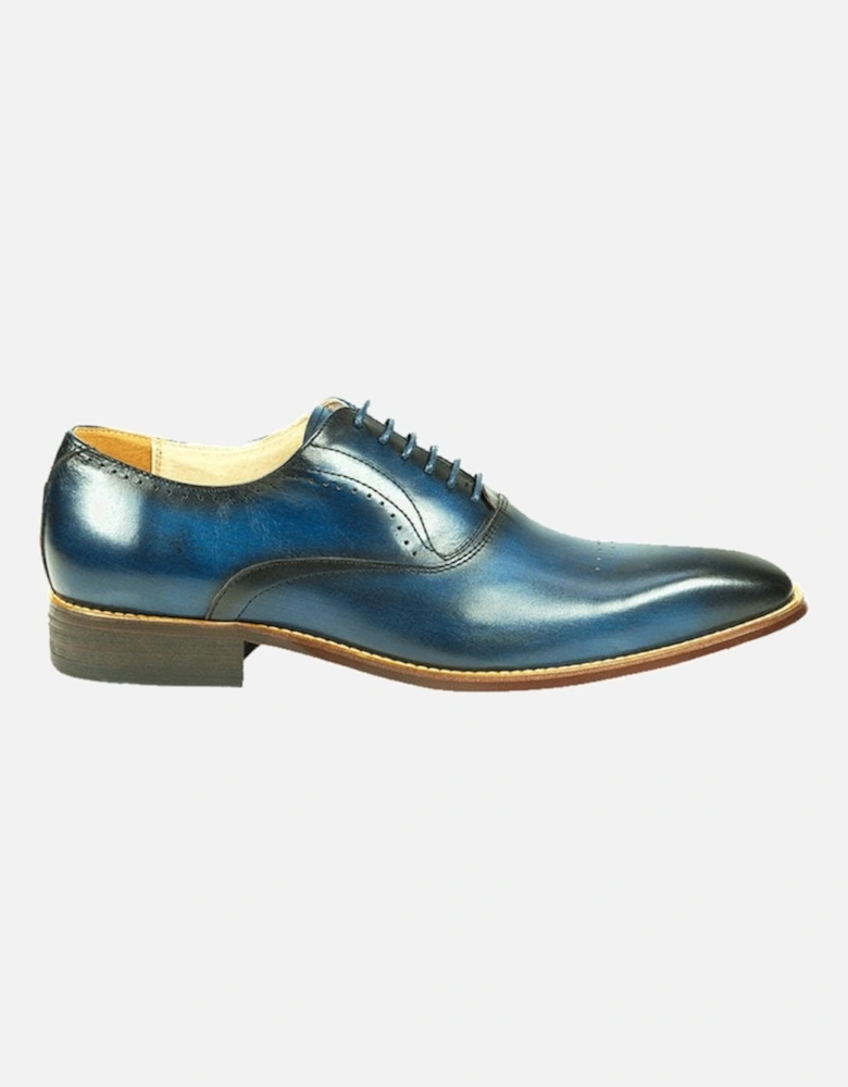 Azor Men's Oxford Pompei Lace Up Shoe Blue