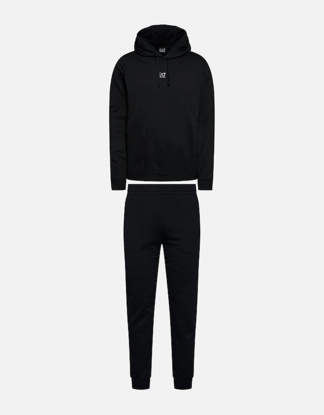 Cotton Overhead Graphic Logo Black Tracksuit, 4 of 3