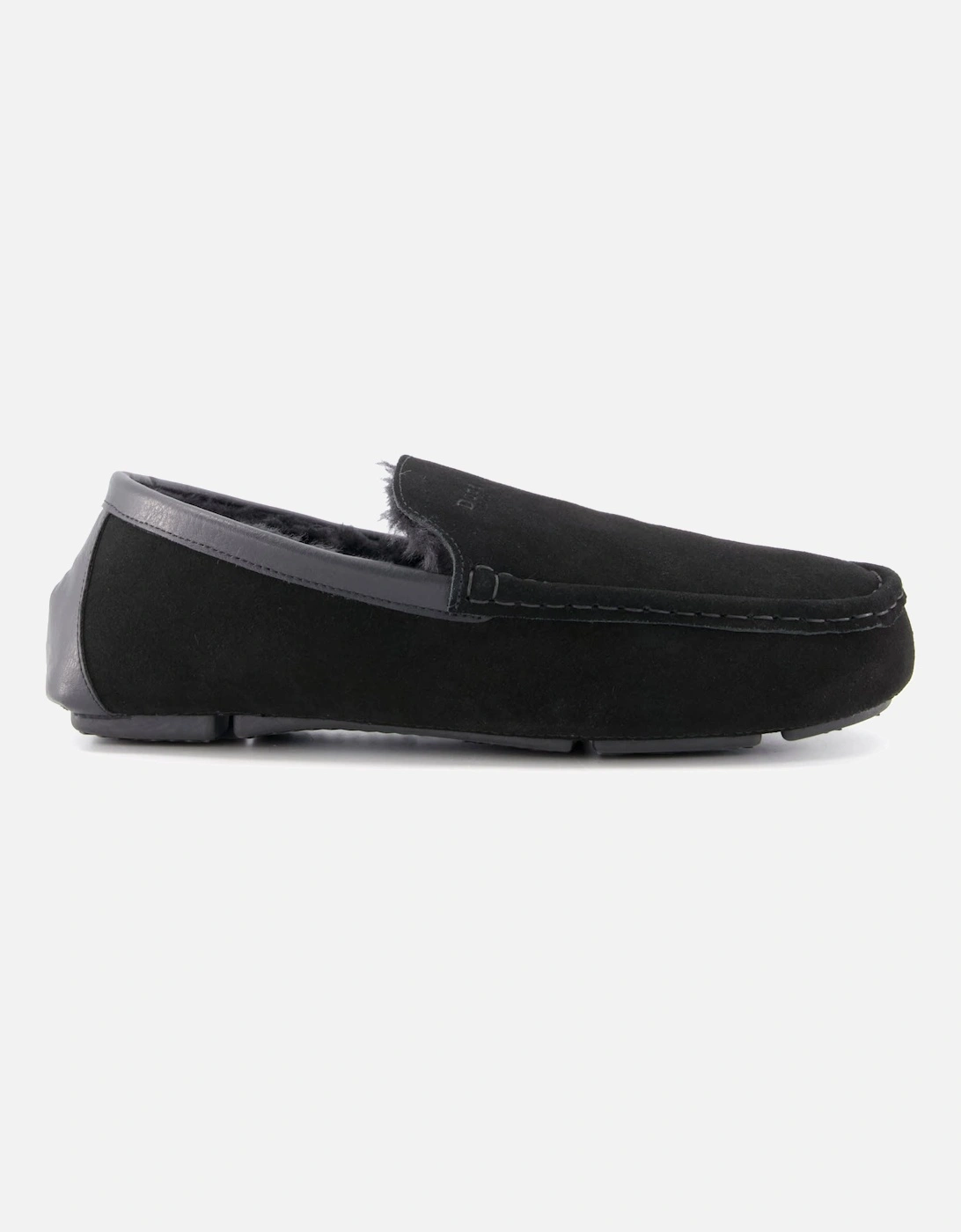 Dune Mens Forest - Warm Lined Suede Slippers