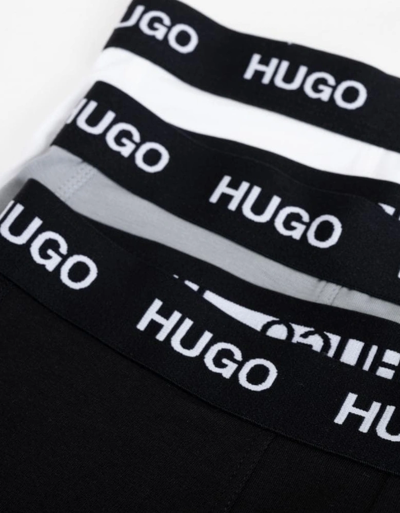 HUGO Three Pack Stretch-Jersey Mens Trunks
