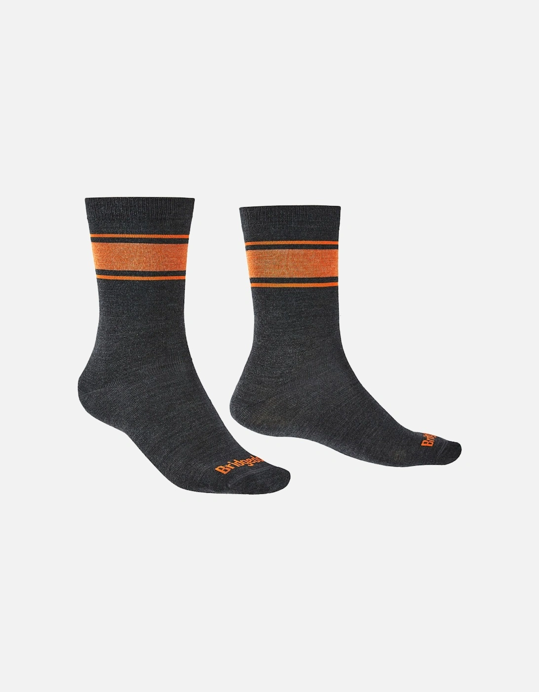 Men's Bridgedale Mens Everyday Ultra Light Merino Walking Socks - Grey/Dark (Shade)/Graphite- [Size: M only]
