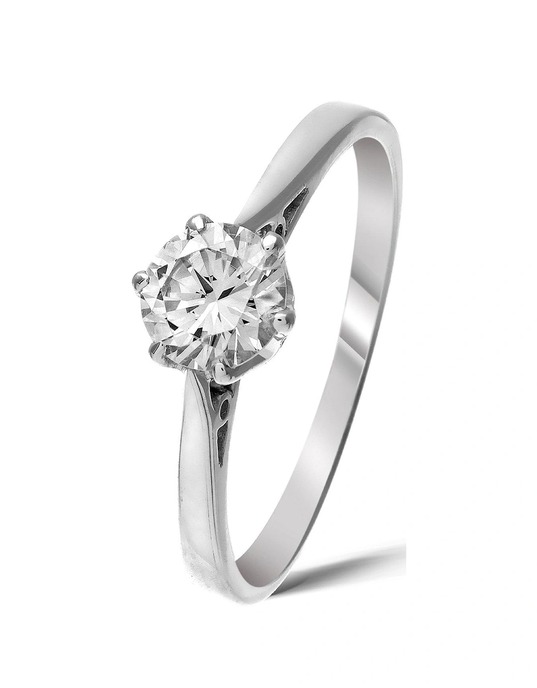 9 Carat White Gold 50pt Diamond Certified Solitaire Ring (with certificate), 3 of 2