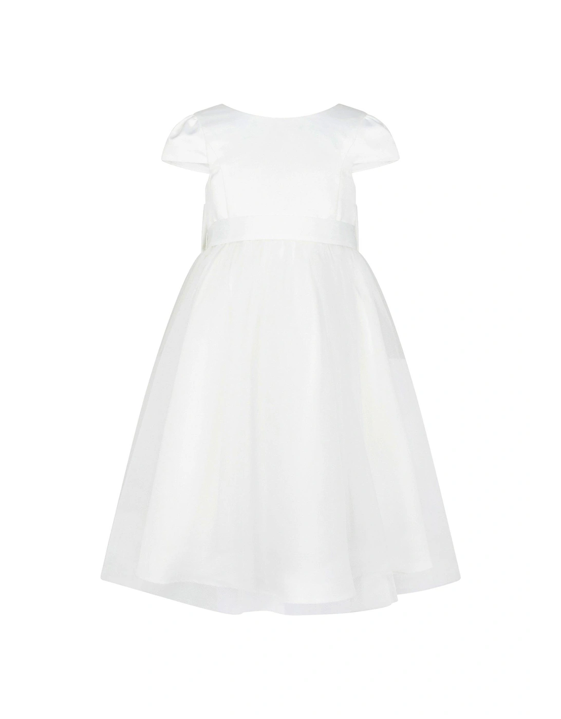 Girls Tulle Bridesmaid Dress - Ivory, 2 of 1