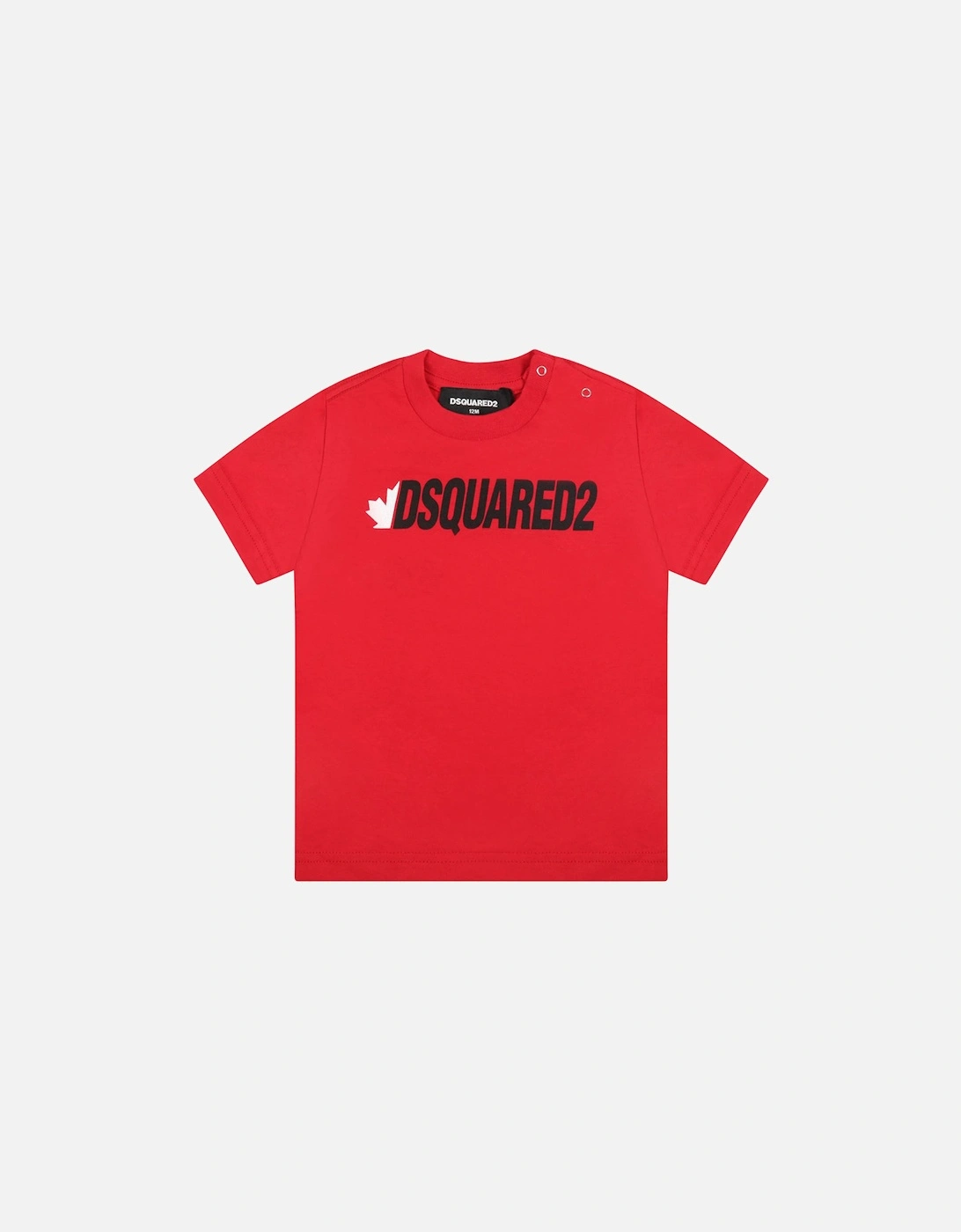 Baby Boy's Dsquared2 Baby Boys Logo T-shirt Red - Size: 9-12 months
