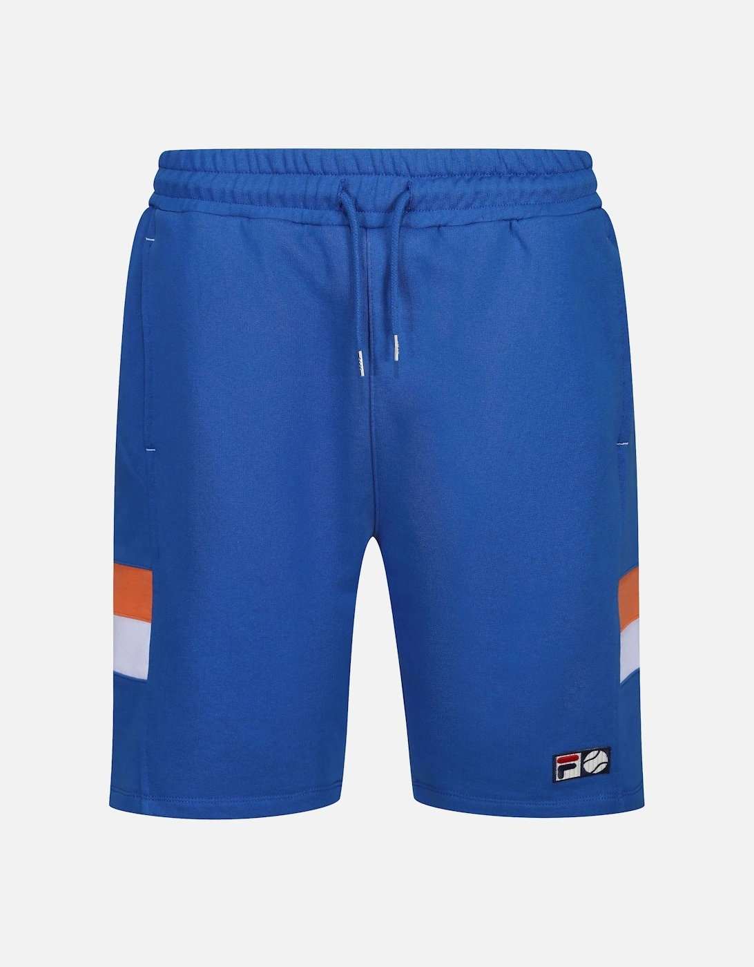 Fila Men's Langlen Stripe Detail Mens Fleece Tennis Shorts | Strong Blue - Size: 36