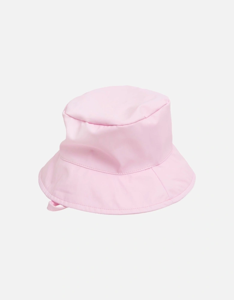 Pink Bucket Hat with Adjustable Chin Strap