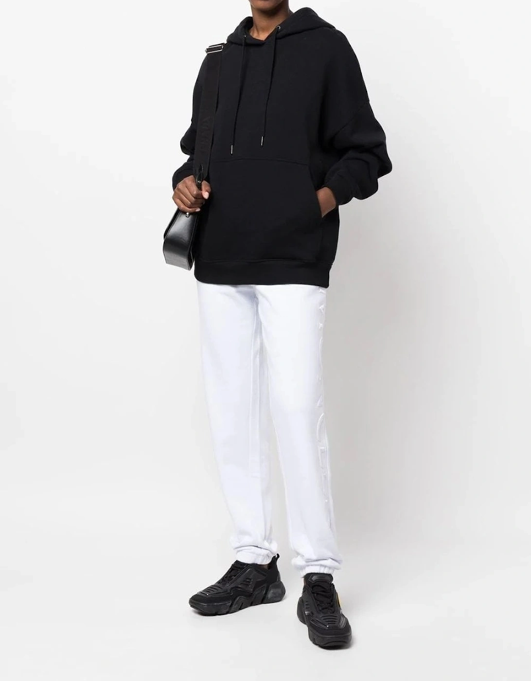 Moncler Women's Women's Jersey Cuffed Joggers - White - Size: 10/None