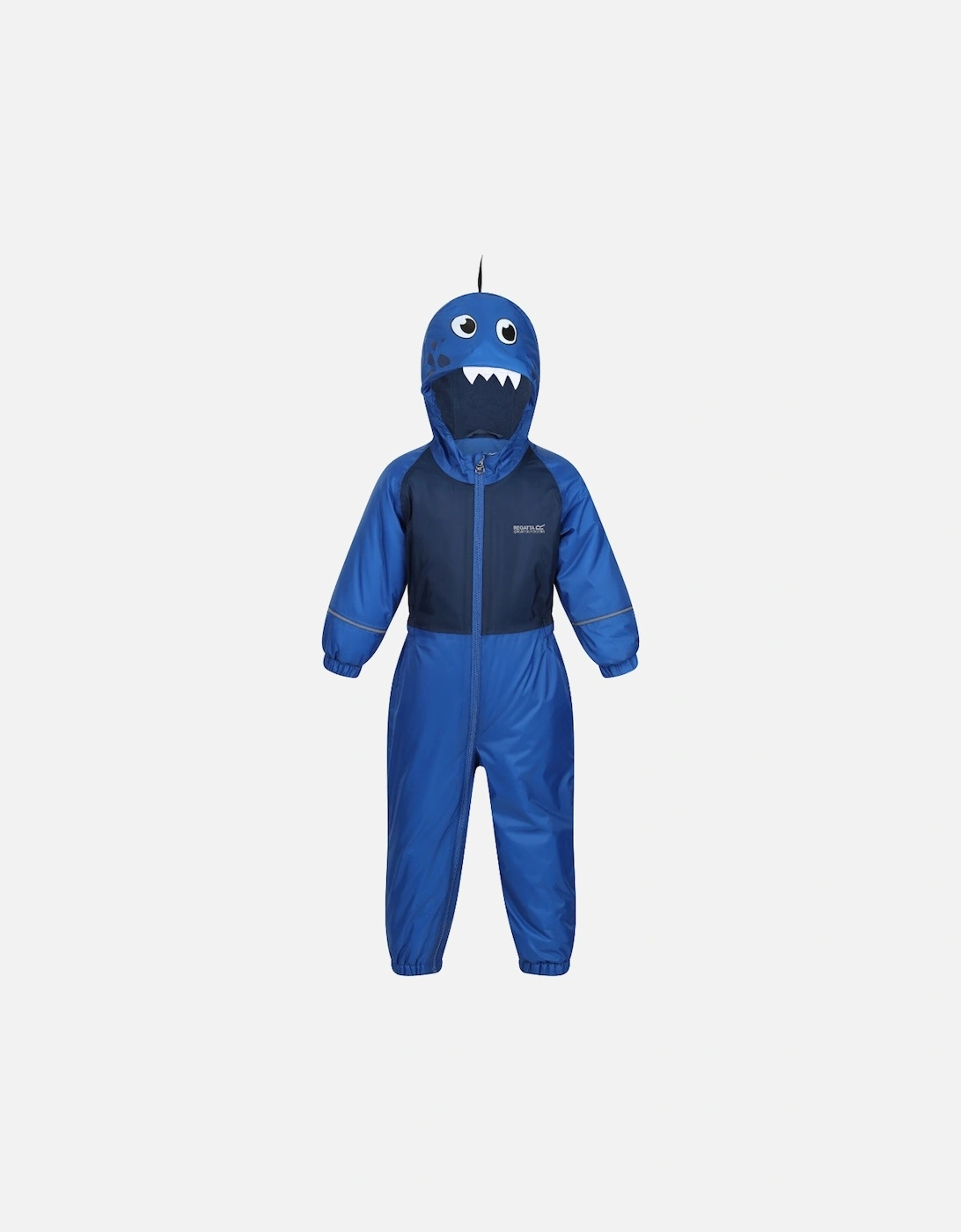 Boy's Regatta Boys & Girls Babies Toddler Mudplay III Waterproof Rainsuits - Nautbluedino - Size: 18