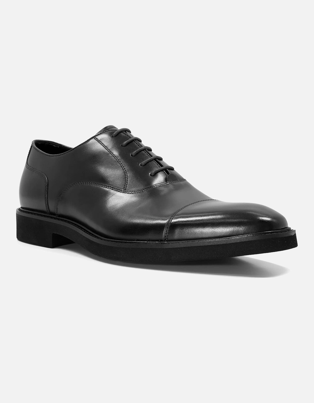Dune Mens Shiloh - Leather Lace-Up Oxford Shoes, 6 of 5