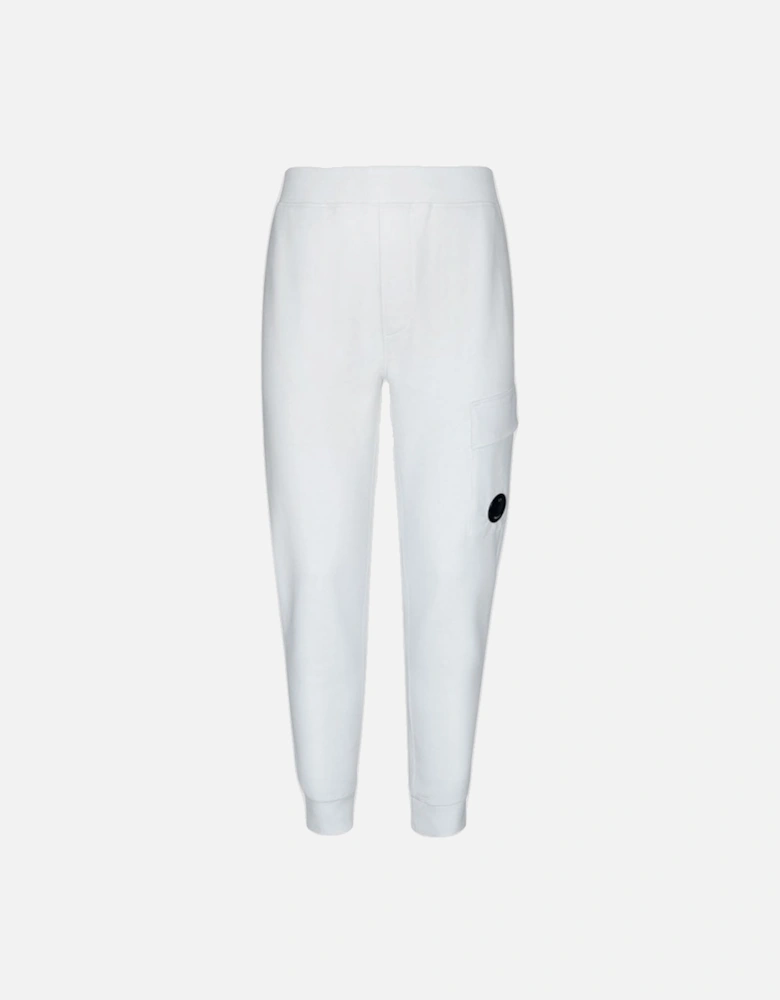 C.P Company Diagonal Raised Fleece Sweatpants White