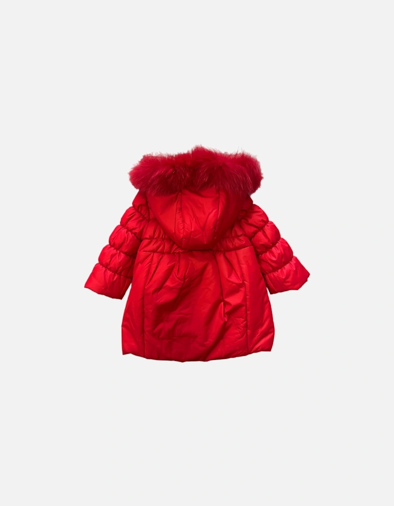 Red Coat with Red Fur Trim