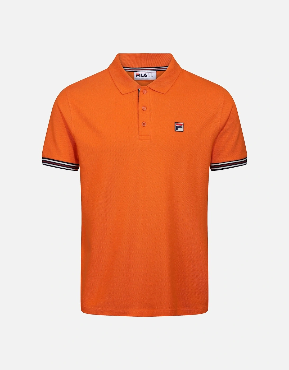 Men's Omari Tipped Mens Polo Shirt - Mandarin Orange