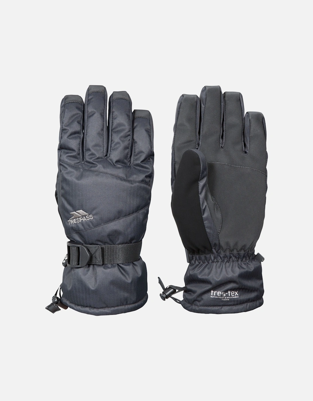 Trespass Men's Punch Waterproof Ski Gloves|Size: L|black