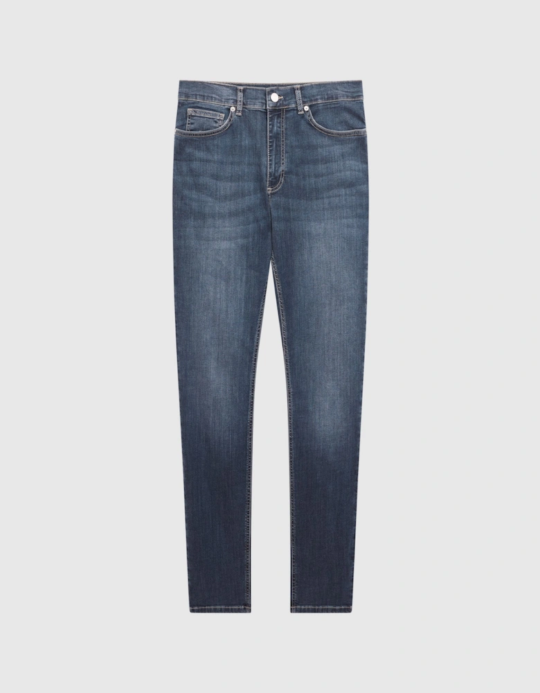 Jersey Slim Fit Washed Jeans