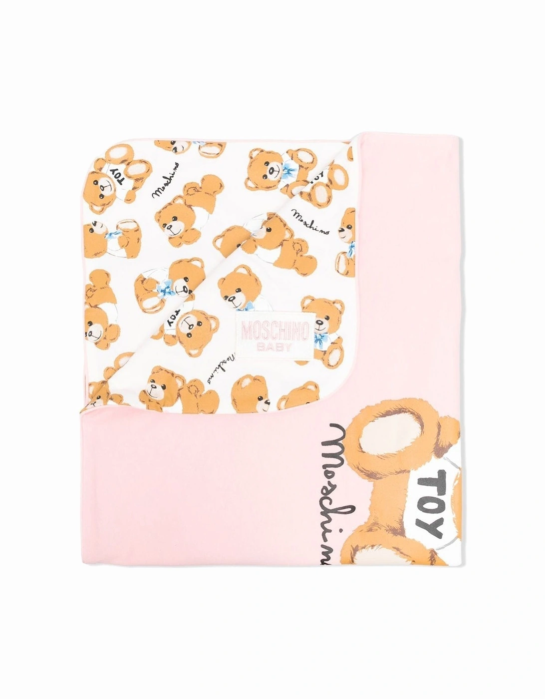 Baby Girls Teddy Bear Blanket Pink, 2 of 1