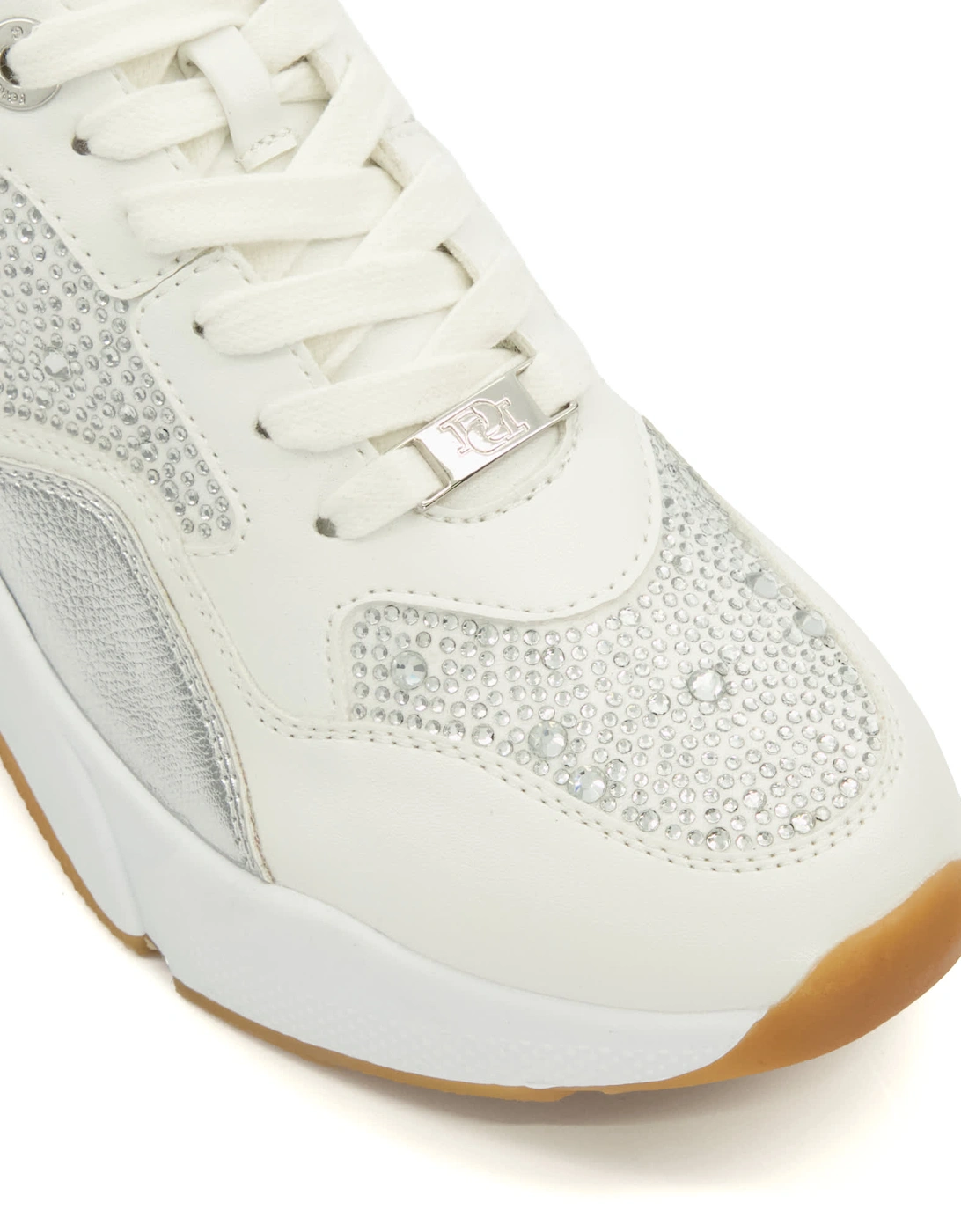 Dune Ladies Eagerlys - Diamante Chunky Lace-Up Runner Trainers