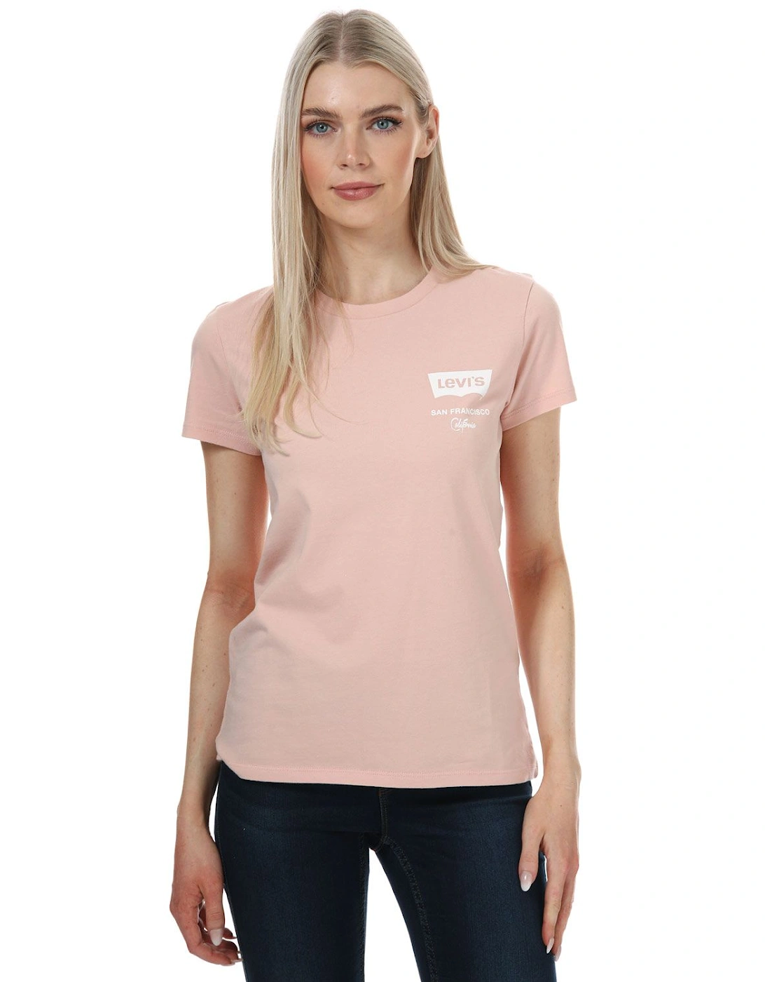 Women's Womens The Perfect T-Shirt - Pink/Medium (Shade)/Dusky Pink- [Size: 10 only]