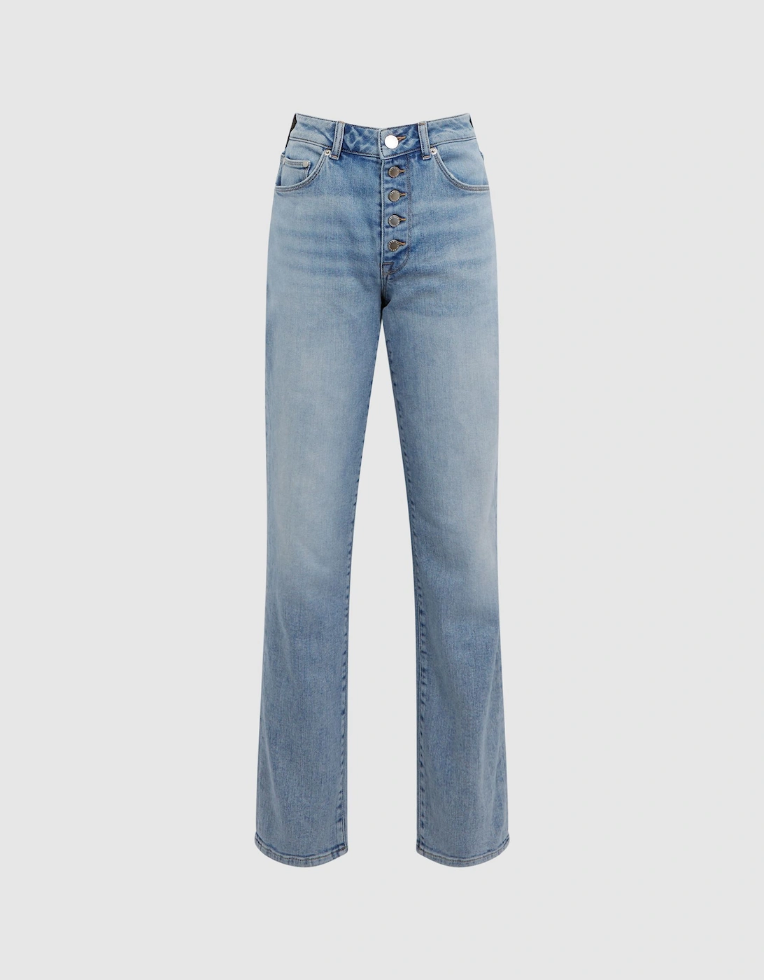 Cropped Mid Rise Straight Leg Jeans, 2 of 1
