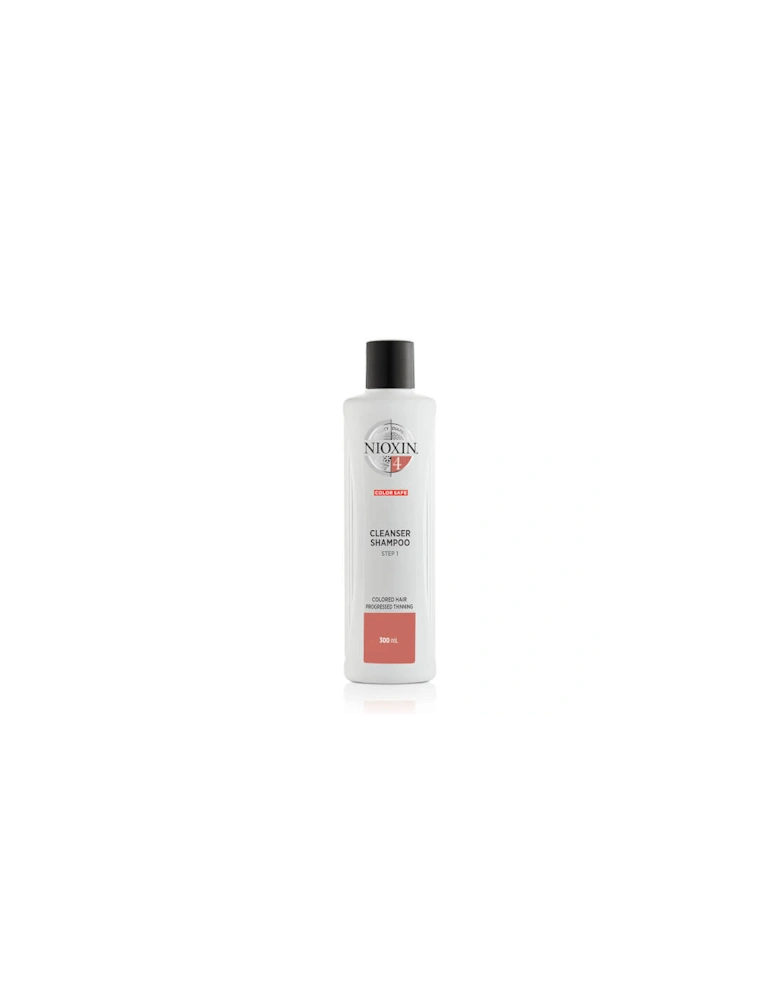 3-Part System 4 Cleanser Shampoo for Coloured Hair with Progressed Thinning 300ml