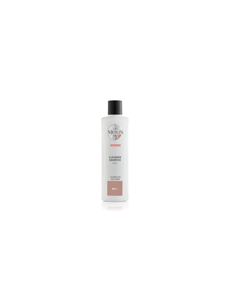 3-Part System 3 Cleanser Shampoo for Coloured Hair with Light Thinning 300ml