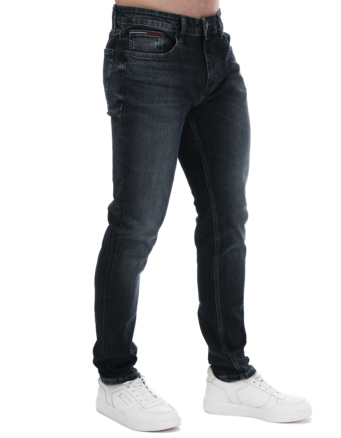 Men's Mens Austin Slim Tapered Jeans - Black