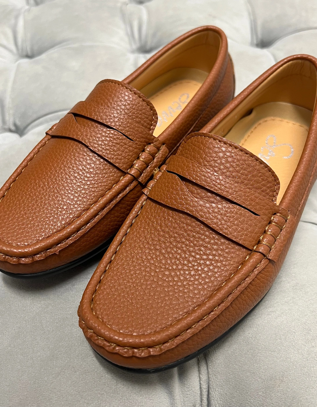 Boy's “Hugo” Tan Loafer Shoe
