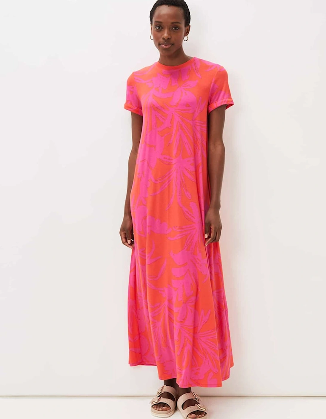 Michaela Palm Print Maxi Dress, 7 of 6