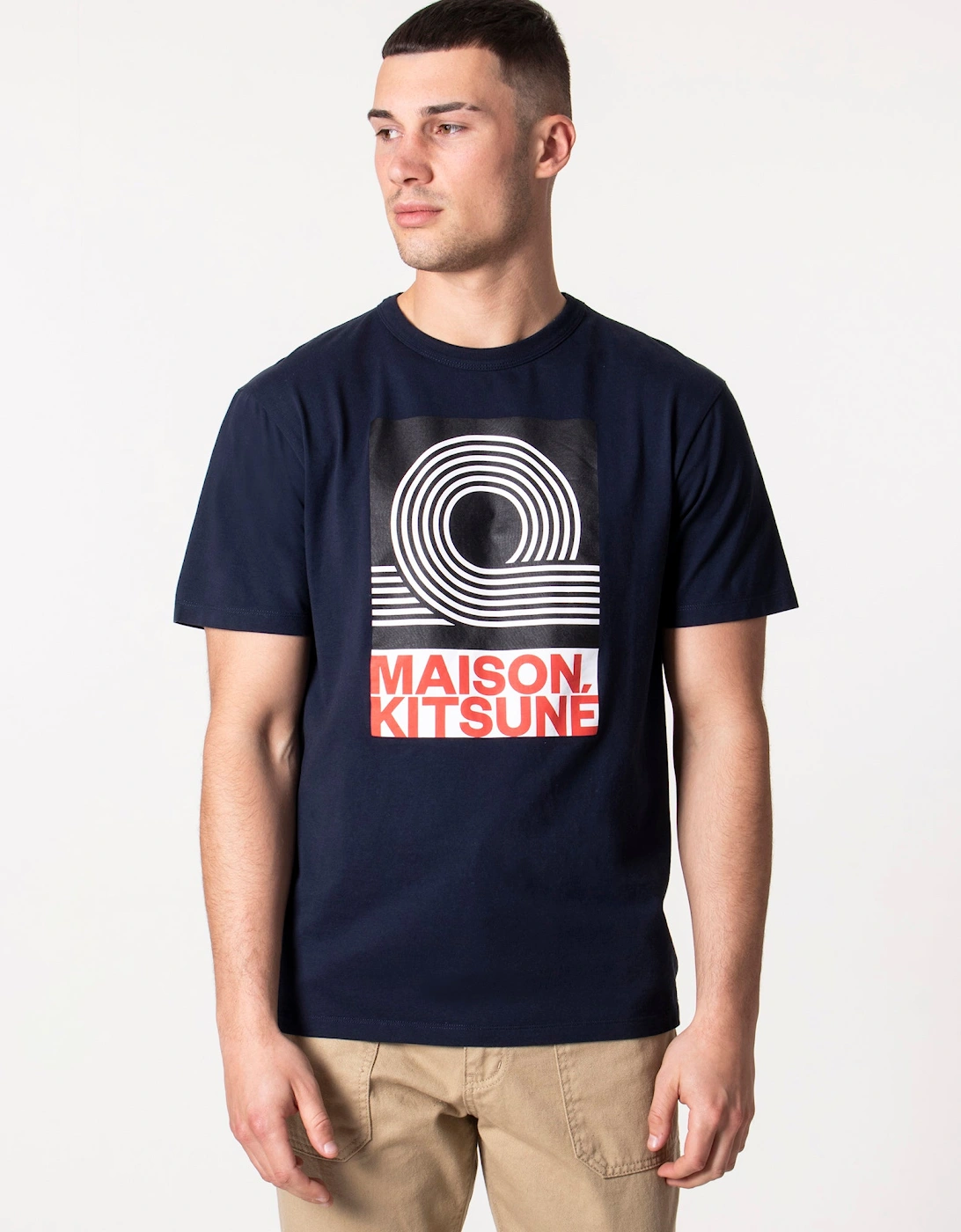 Men's Slim Fit Anthony Burrill T-Shirt - P480 Shirt Navy- [Size: L only]