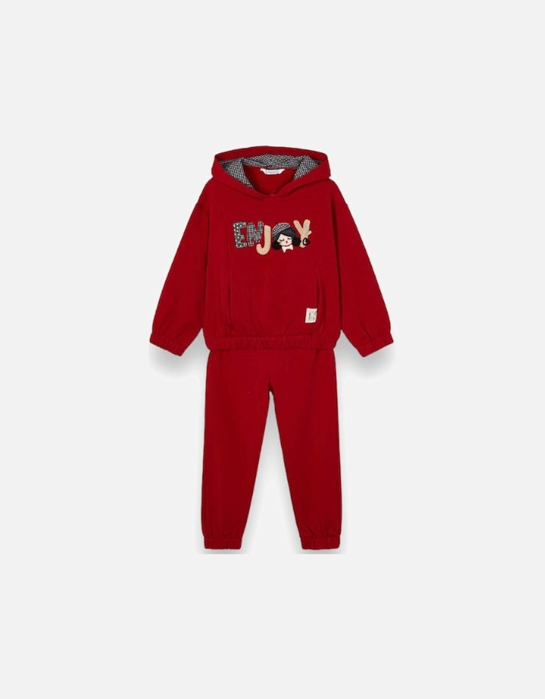 Mayoral Girl's Red Hooded Tracksuit - Size: 4 years
