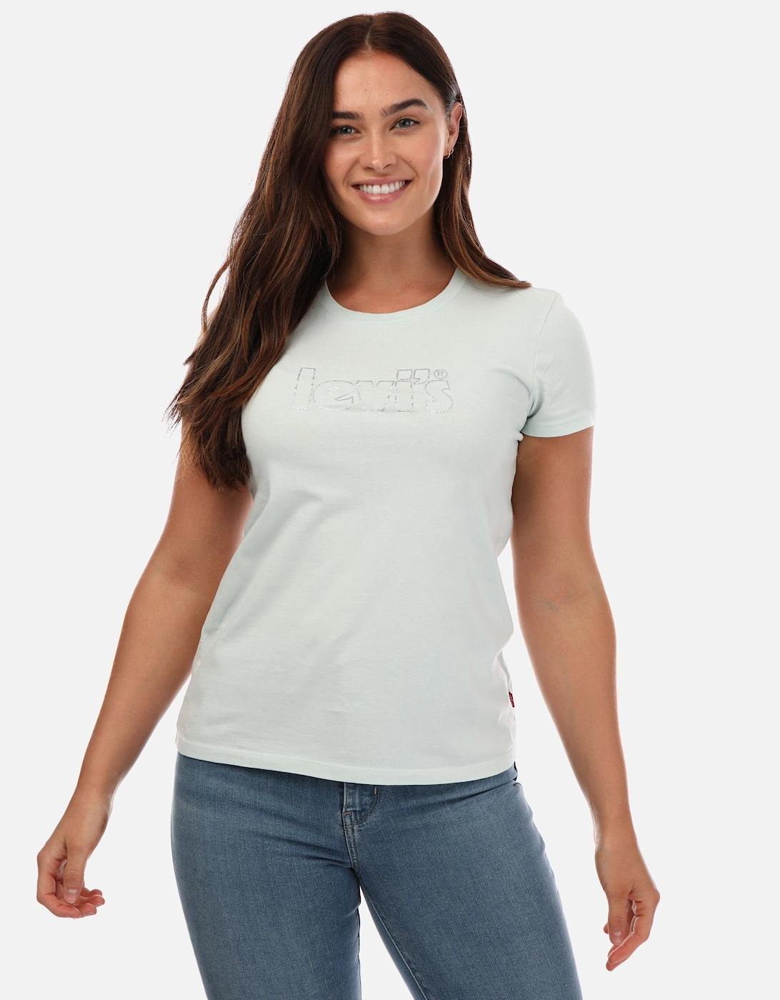 Women's Womens The Perfect T-Shirt - Light (Shade)/Blue/Light Blue