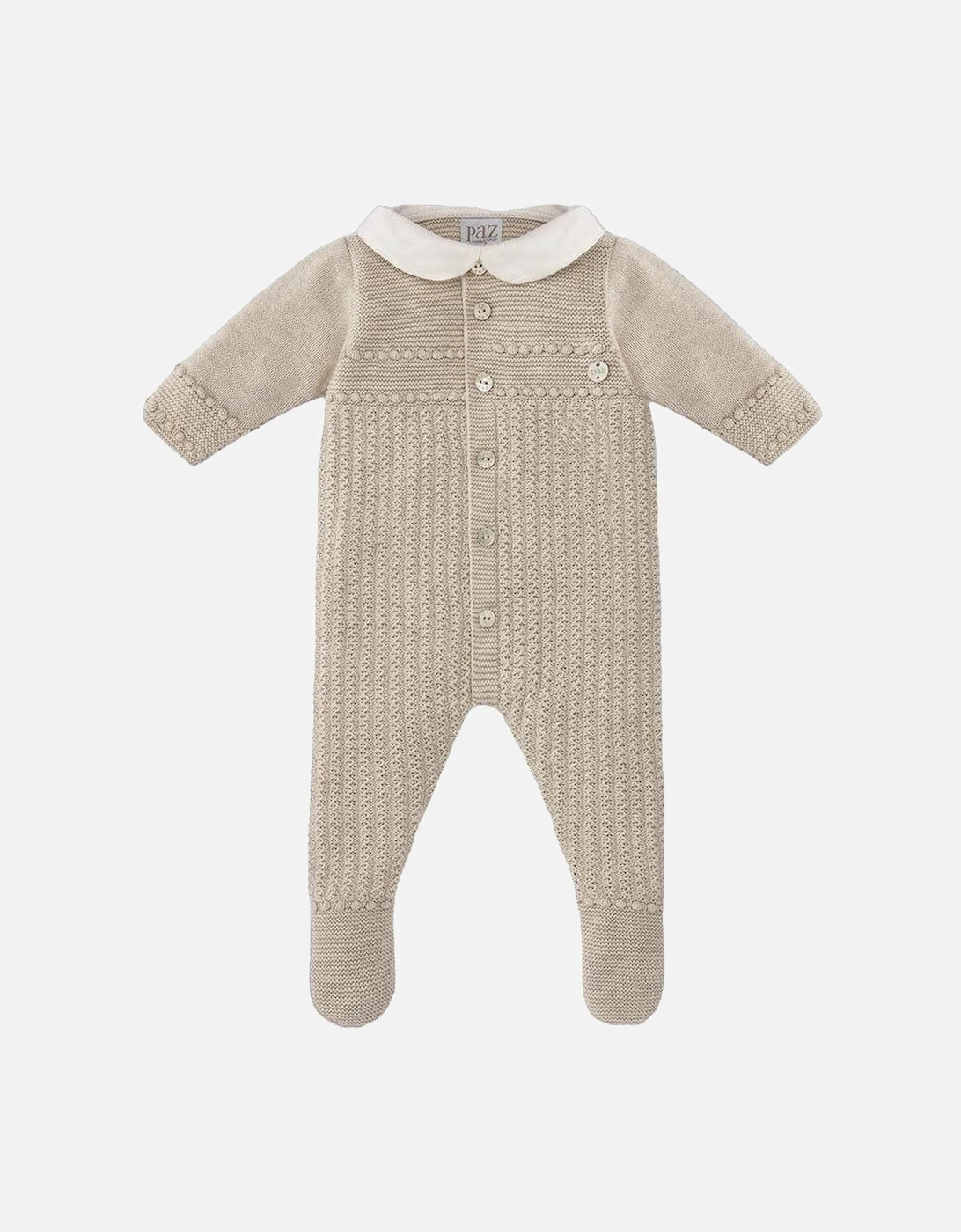 PAZ RODRIGUEZ Baby Boy's Baby Boys Beige Knitted All In One - Cream - Size: 3-6 months