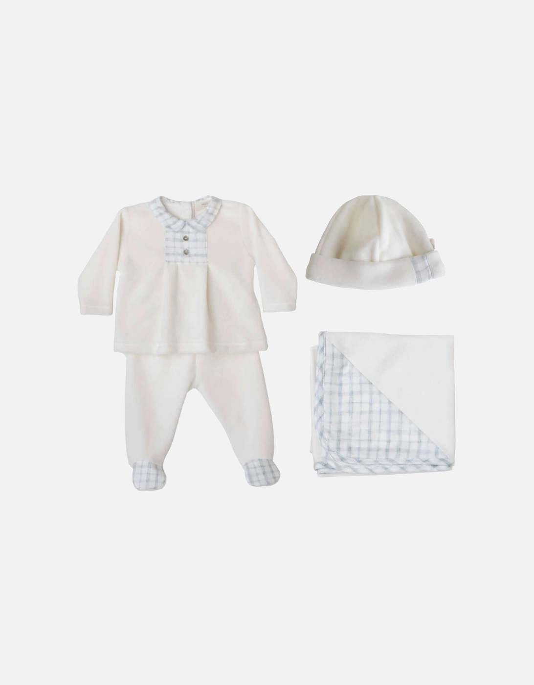 Baby Boys Ivory 4 Piece Gift Set - White - Size: 1M
