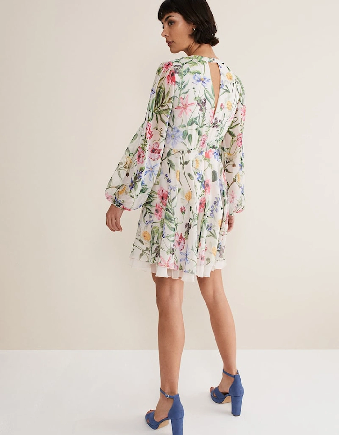 Everleigh Chiffon Floral Mini Dress