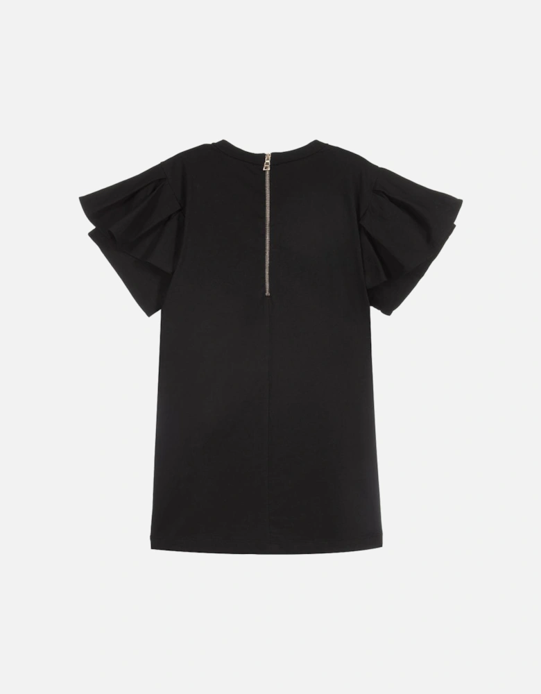 Girls T-Shirt Dress Black