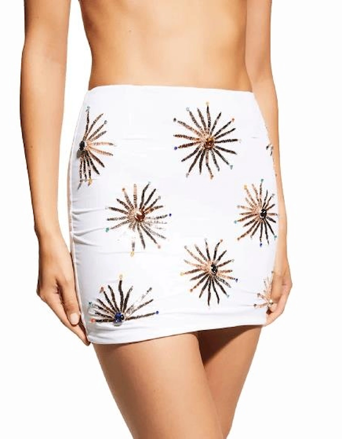 Oceanus Women's Callie Co-ord Skirt White - Size: 14/None/14