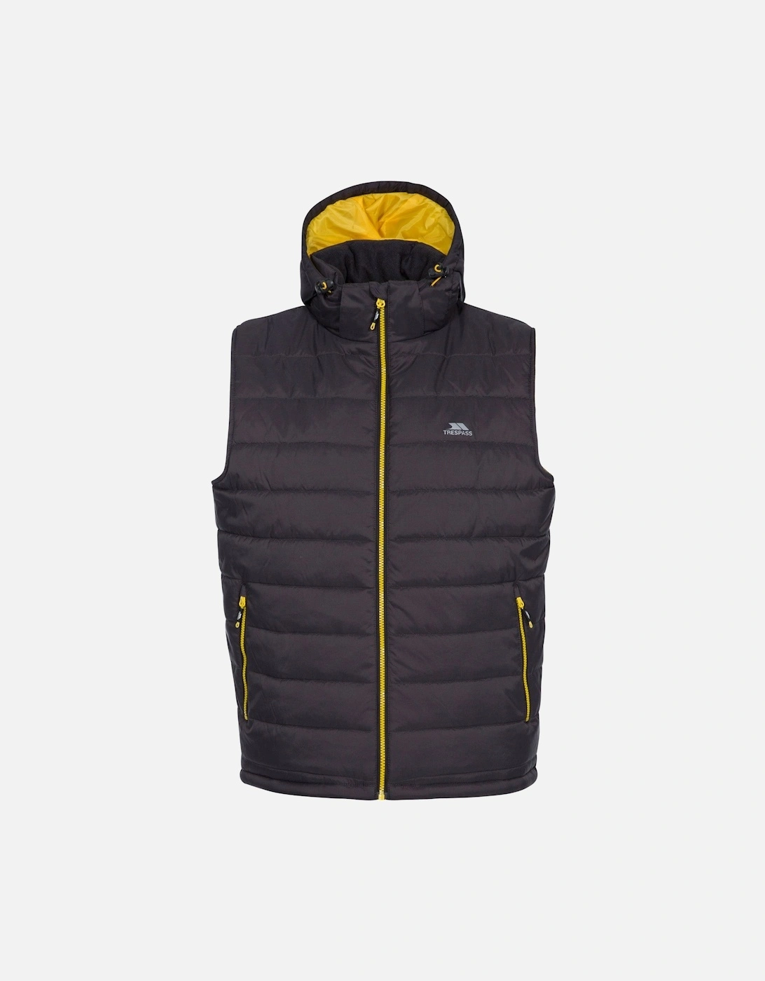 Men's Trespass Mens Franklyn Hooded Gilet - Grey - Size: 42/Regular