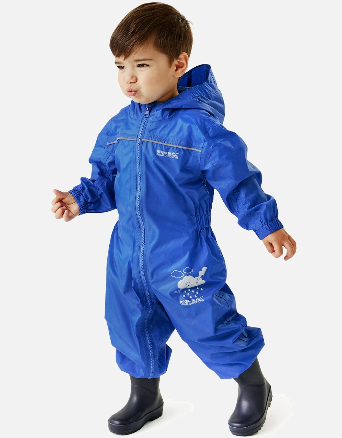 Regatta Boy's 'Puddle IV' Waterproof Puddlesuit|Size: 6-12 m|blue