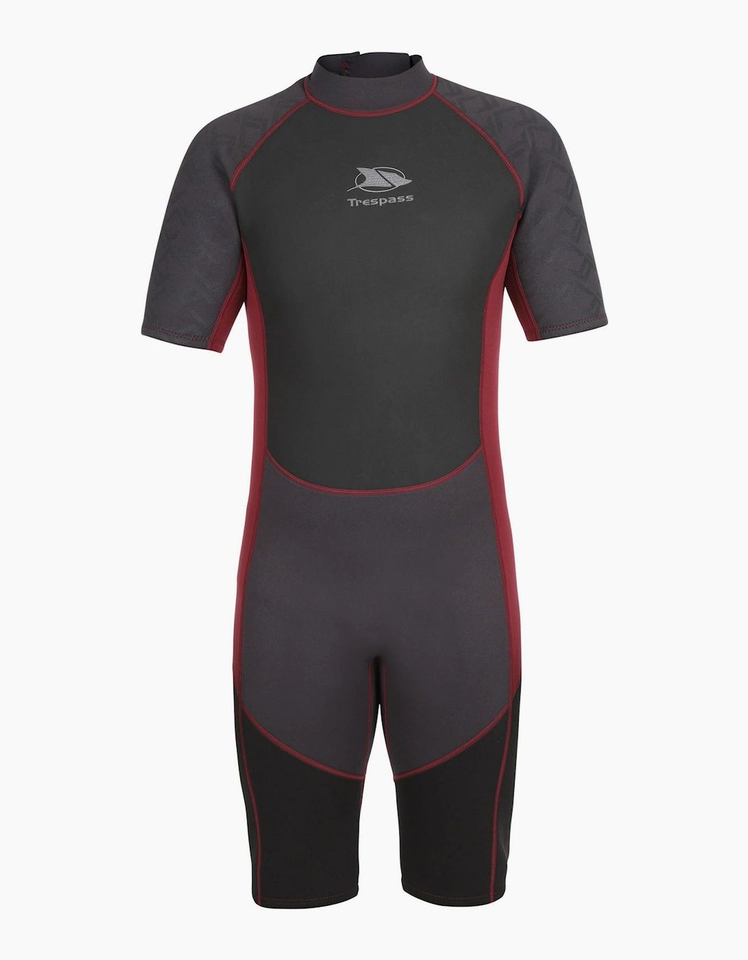 Men's Trespass Mens Argon 3MM Short Sleeve Surfing Short Wetsuit - Black - Size: 2XL