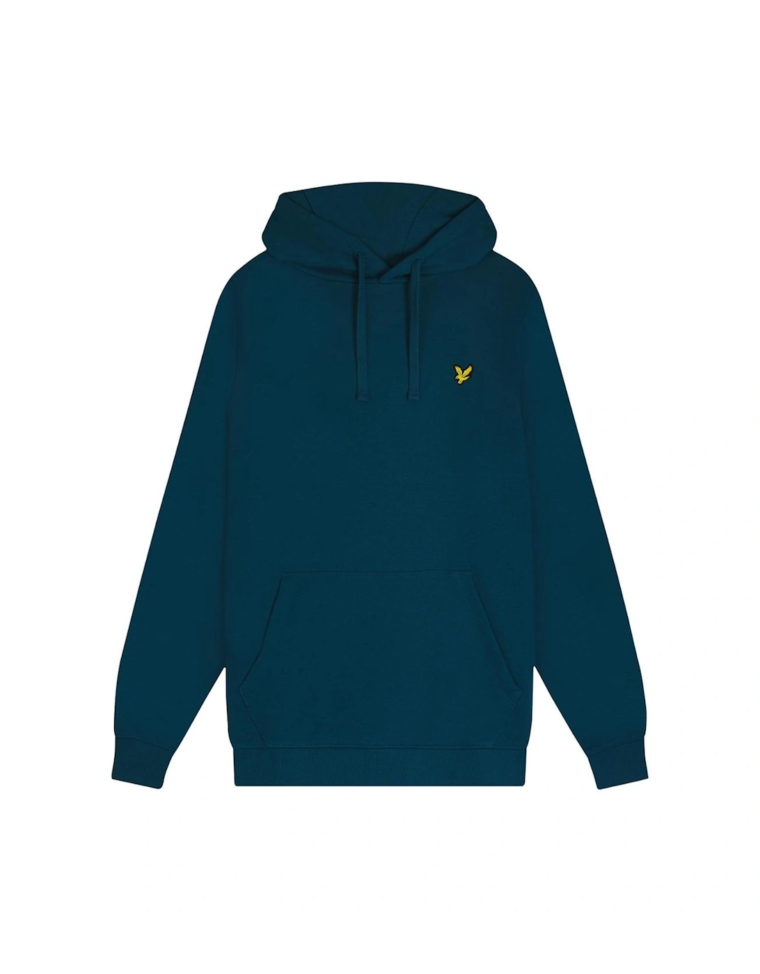 Men's Lyle & Scott Branded Apres Navy Pull-over Hoodie - Size: 42/Regular