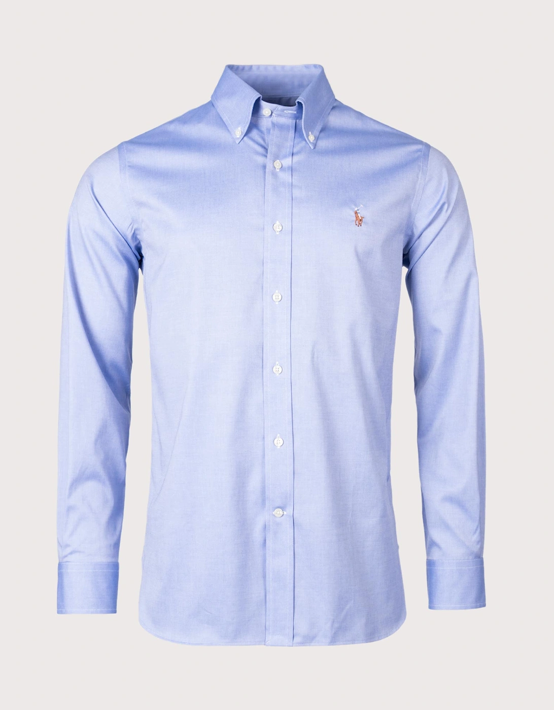 Polo Ralph Lauren Men's Custom Fit Oxford Dress Shirt - True Blue White - Size: XL/17.5