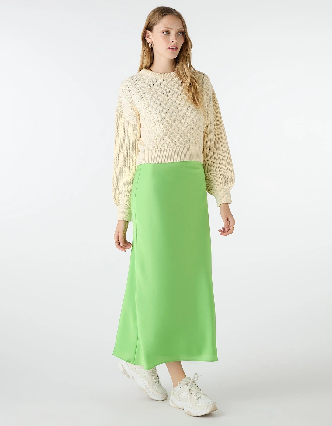 Omnes Women's Stella Skirt in Green - Size: 20