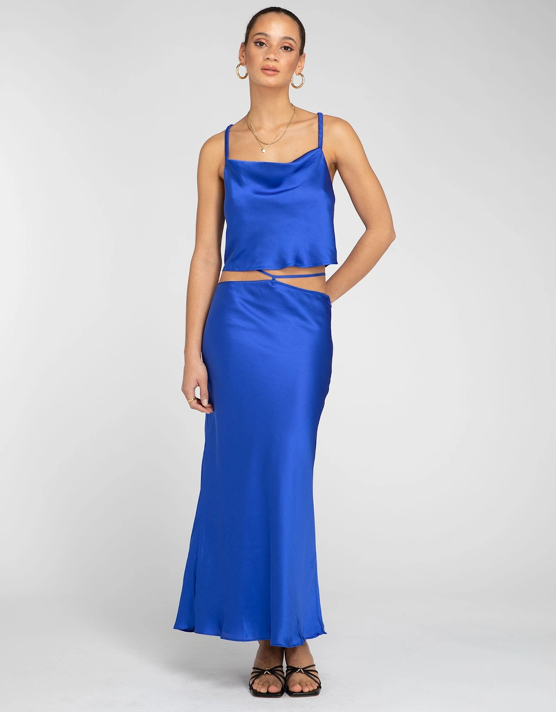 Omnes Women's Riviera Tie Skirt in Blue - Size: 16