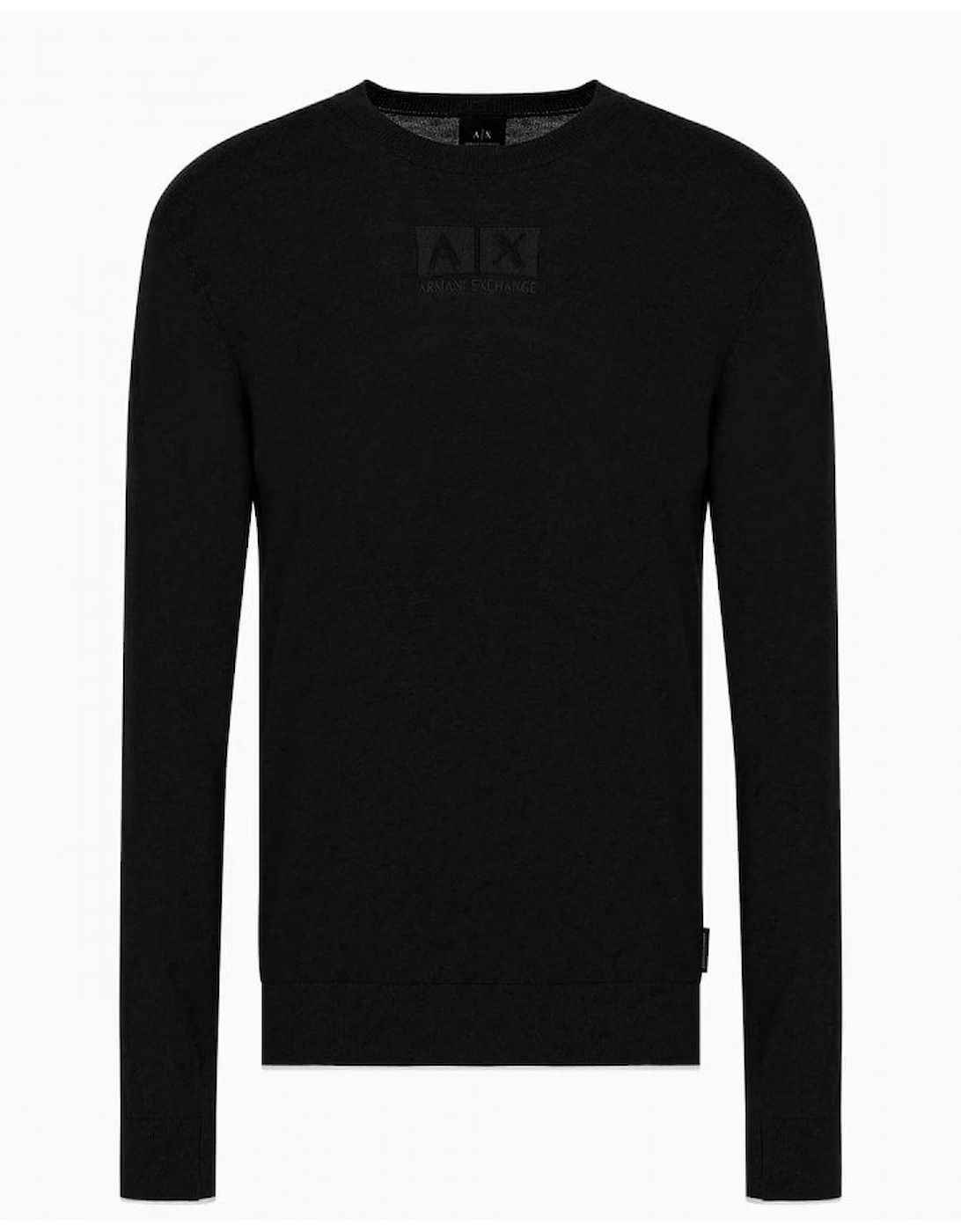 Men's Armani Exchange Man Knitted Pullover Black - Size: 38/Regular