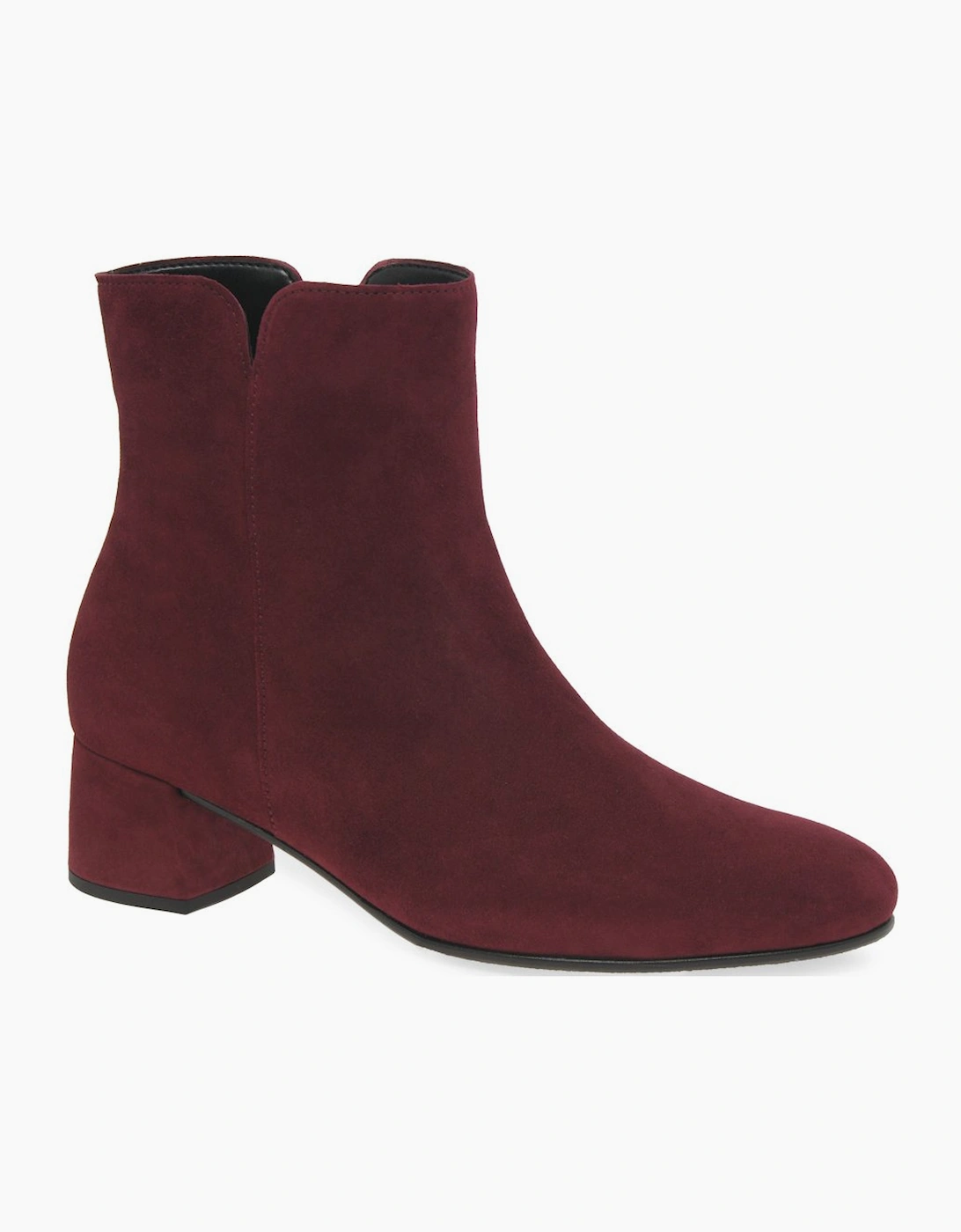 Gabor Women's Abbey Womens Ankle Boots - Bordo Sde - Size: 3.5