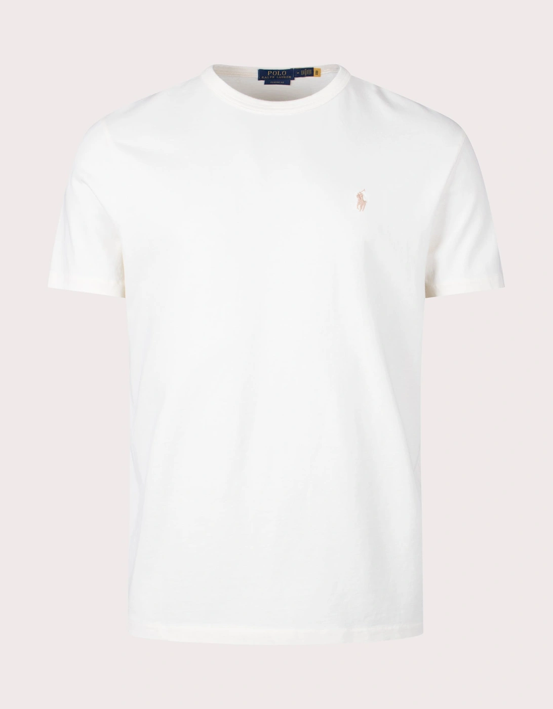 Polo Ralph Lauren Men's Classic Jersey T-Shirt - Clubhouse Cream - Size: 42/Regular