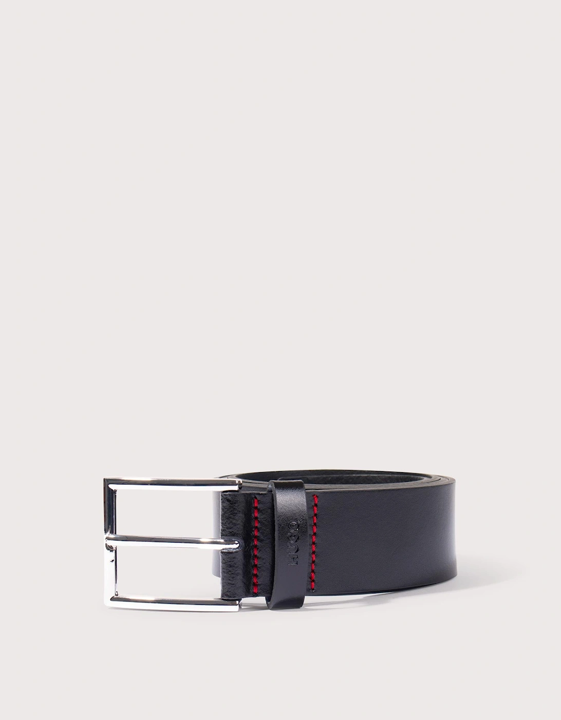 Giaspo Logo Embossed Leather Belt, 3 of 2